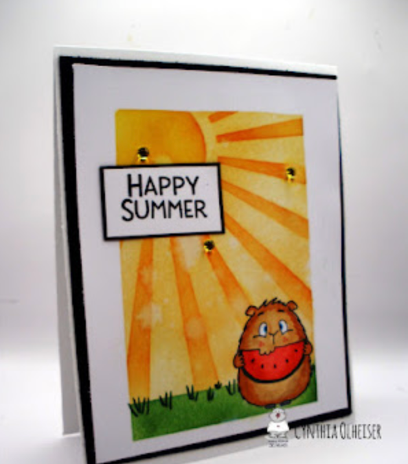 Melon Muncher Summer Card Gerda Steiner Designs, LLC