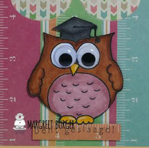Graduation owl card by Margreet