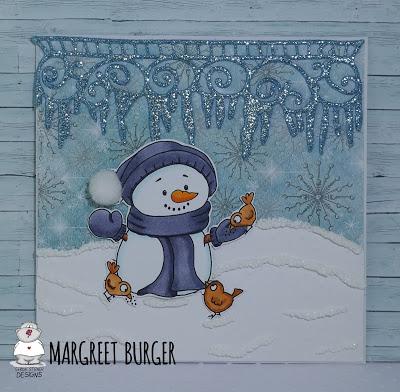 Snowman and Birds