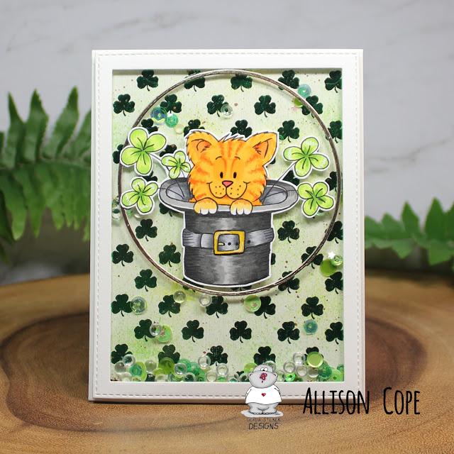 Happy St. Patrick's Day Cat Card by Allison!