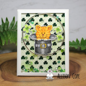 Happy St. Patrick's Day Cat Card by Allison!