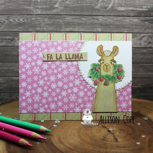 Fa-la-la-Llama Coloring with Polychromos Pencils