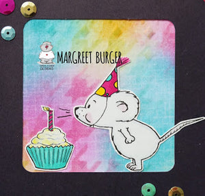 Make a Wish - Sweet Mouse Card by Margreet