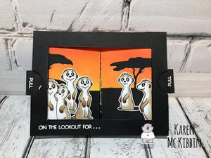 Theater Fold Meerkat Birthday Card with Video