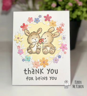 Bunny Friends Thank You Card - Gerda Steiner Designs, LLC