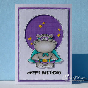 Hippo in disguise - Happy birthday - Larissa
