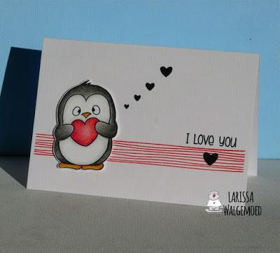 Penguin with heart - Larissa