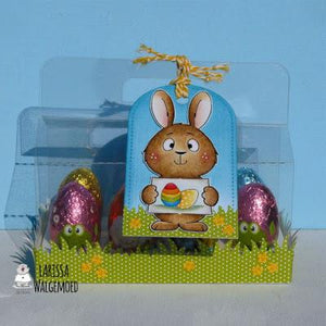 Easter bunnies digital stamp bundle - Larissa
