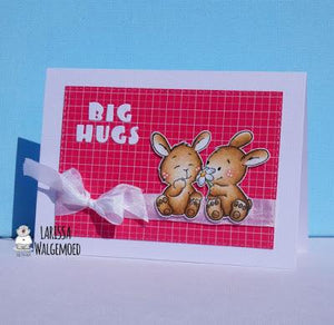 Bunny friends - Big hugs - Larissa