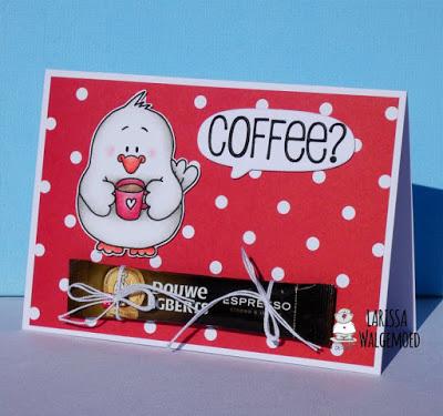 Coffee chick (digital stamp - Coffee? - Larissa