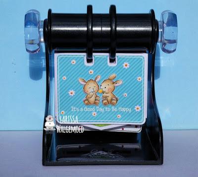 Spring bunny friends - It's a good day to be happy - Larissa