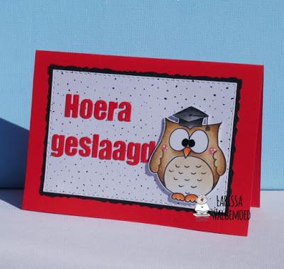 Graduation owl (digistamp) - Larissa