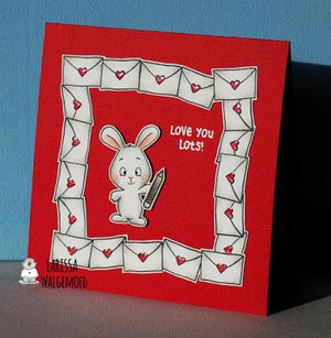 Happy mail bunny - Love you lots! - Larissa