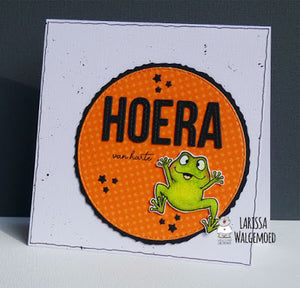 Frogs clear stamps - Hoera - Larissa