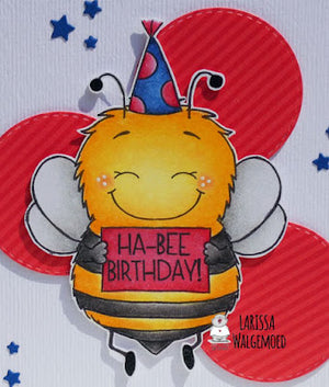 Ha-bee birthday Bee - Card by Larissa