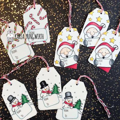 Christmas Gift Tag Freebies by Karla