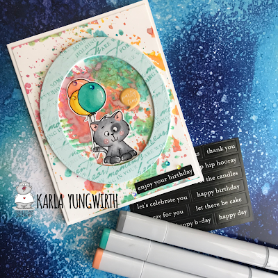 Paint Splattered Birthday Card by Karla