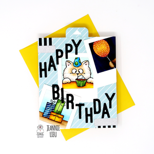 Cupcake Cat Birthday Card by Jeannie