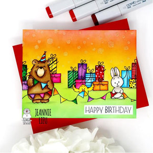 Birthday Bear Scene Card