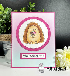 You are so sweet - Hedgehog Card by Maria!