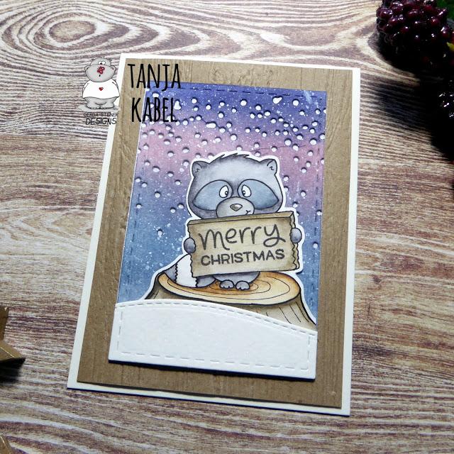 Merry Christmas Raccoon