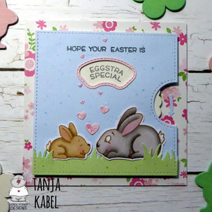 Hope your Easter is Hoppy! Sweet card by Tanja