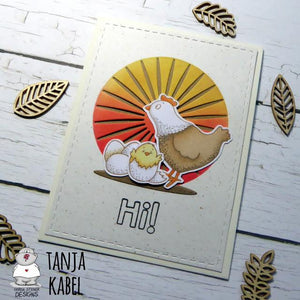Hi Chick! - Welcome Baby card by Tanja
