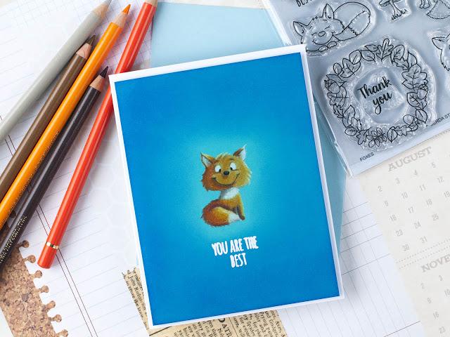 Guest Design - Pencils Colored Foxes in The Spotlight with Ksenija Rizova