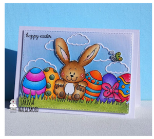 Happy Easter Bunny by Larissa - Digital Stamp