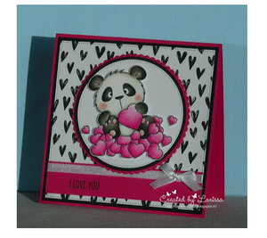 Stamp of the month - Panda in love