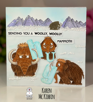 Woolly Mammoth Hug Card