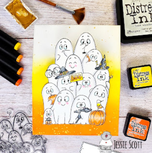 A Very Happy Halloween From All Of Us Easel Card!
