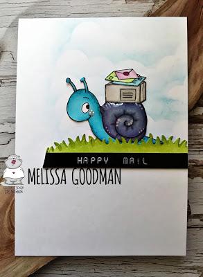 Little blue Mail Snail by Melissa