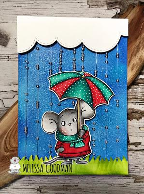 Umbrella Mouse with beads - by Melissa