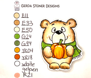 Pumpkin Bear Color Chart