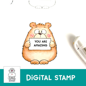 Amazing Bear - Digital Stamp -GSD847
