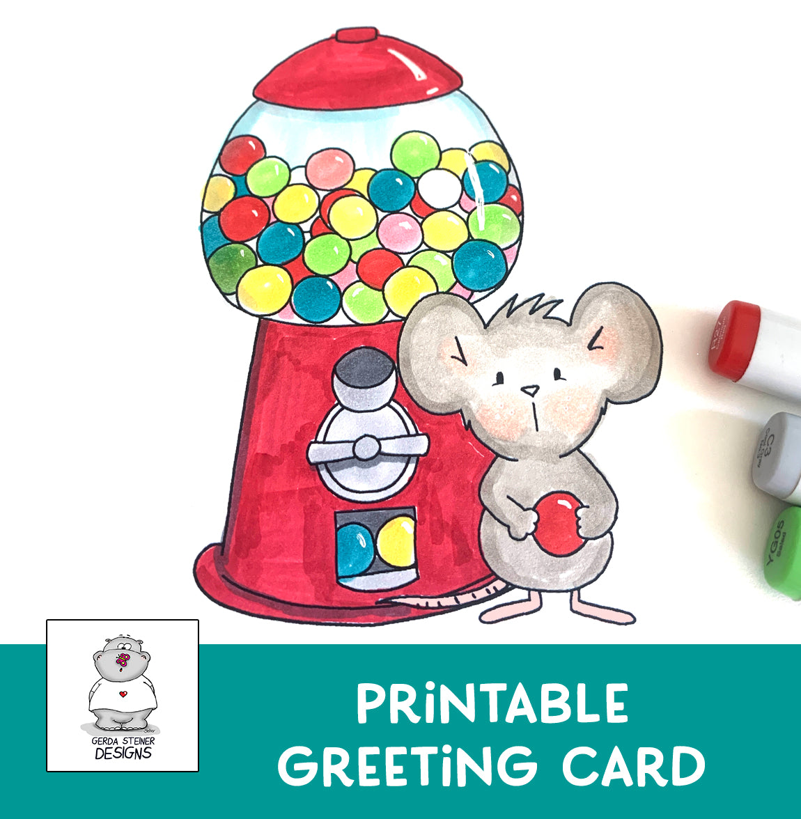 Mouse with Gumball Machine