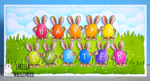Bunny and Egg - Digital Stamp