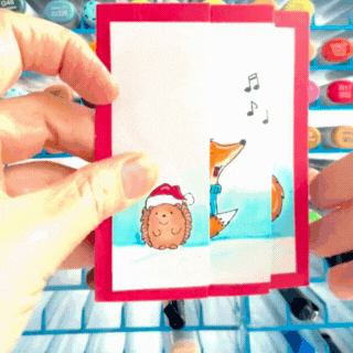 Caroling Woodland Friends - Clear Stamps - GSD873