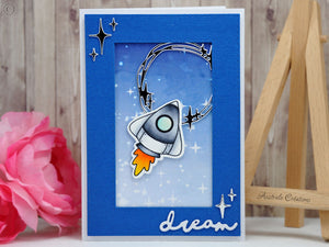 Blast Off 4x6 Clear Stamp Set - Clearstamps - Clear Stamps - Cardmaking- Ideas- papercrafting- handmade - cards-  Papercrafts - Gerda Steiner Designs
