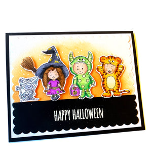 Halloween Kids Digital Stamp