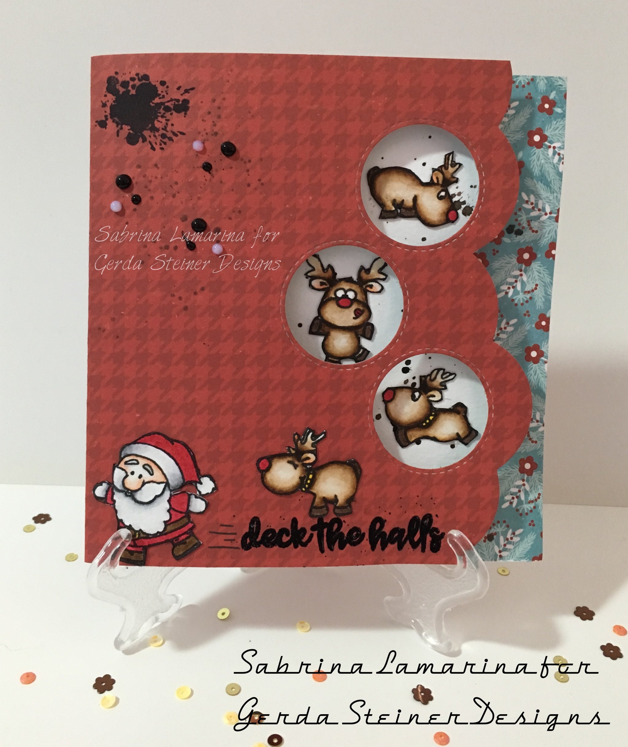 Little Reindeer 3x4 Clear Stamp Set - GSD612 - Gerda Steiner Designs, LLC