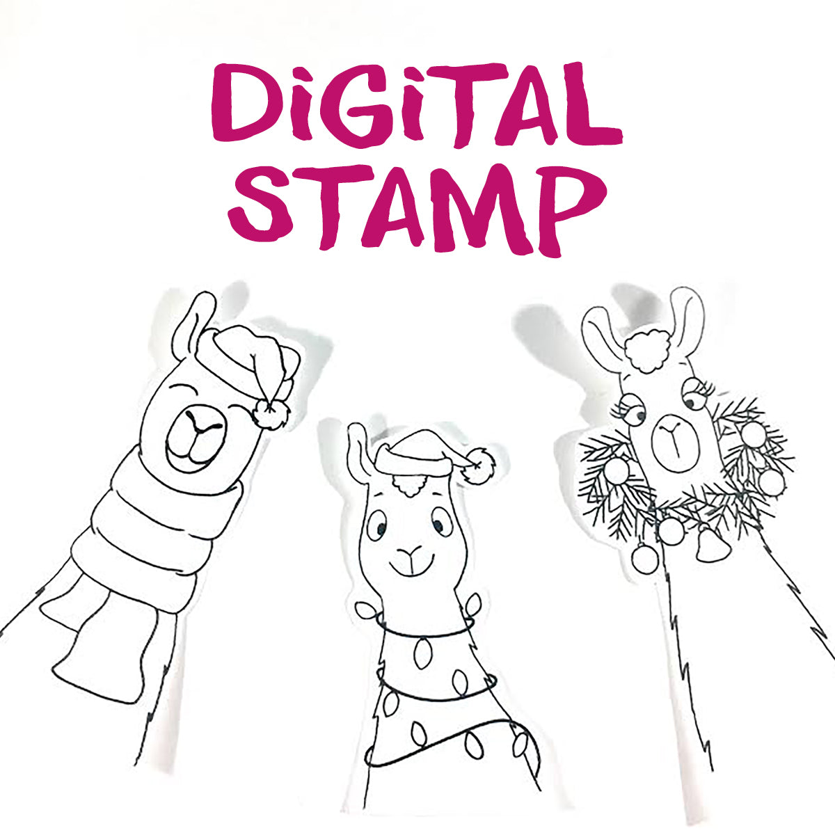 Fa -la-la-la-Llamas - Clearstamps - Clear Stamps - Cardmaking- Ideas- papercrafting- handmade - cards-  Papercrafts - Gerda Steiner Designs