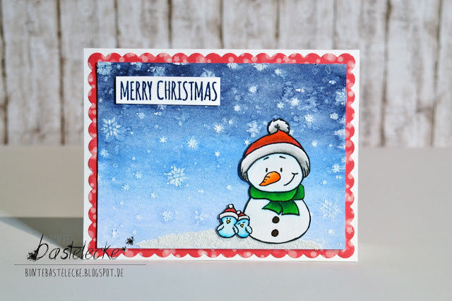 Winter Snowflake Clear Stamps Silicone Stamp Cards Snowman House