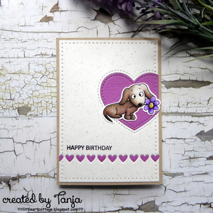 Dachshunds 4x6 Clear Stamp Set - Clearstamps - Clear Stamps - Cardmaking- Ideas- papercrafting- handmade - cards-  Papercrafts - Gerda Steiner Designs