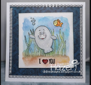 Oh Manatee 4x6 Clear Stamp Set - Clearstamps - Clear Stamps - Cardmaking- Ideas- papercrafting- handmade - cards-  Papercrafts - Gerda Steiner Designs