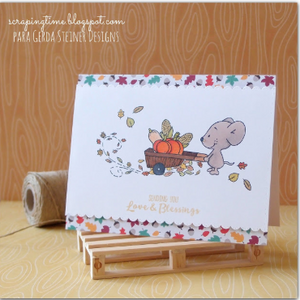 Fall Mice 4x6 Clear Stamp Set - Clearstamps - Clear Stamps - Cardmaking- Ideas- papercrafting- handmade - cards-  Papercrafts - Gerda Steiner Designs