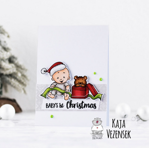 Baby Boy Christmas 3x4 Clear Stamp Set - Clearstamps - Clear Stamps - Cardmaking- Ideas- papercrafting- handmade - cards-  Papercrafts - Gerda Steiner Designs